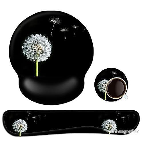 3 i 1 handledsstödsset, matta med gelkudde handledsstöd tangentbord + underlägg, ergonomisk handstöd, halkfri spelmatta för hem, kontor 718387229388