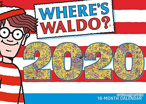2020 Where's Waldo 16 månads väggkalendar: By säljare Publishing 9781531907730