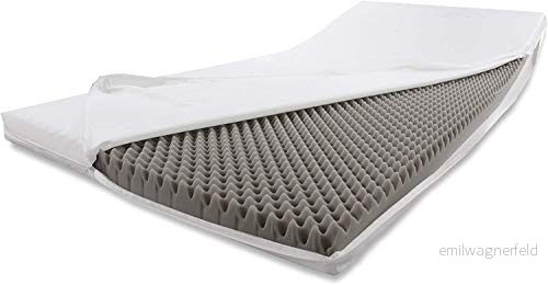 Alanpur® Massage: Kallskummadrass rullmadrass madrasshöjning madrasskydd (110 x 190 cm) 4251382451089