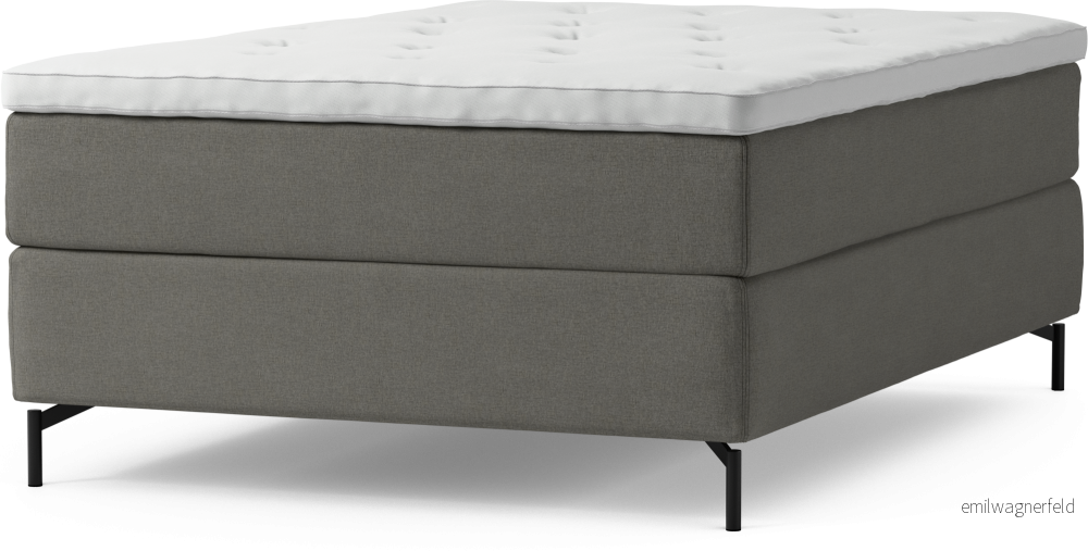 Delux Dream Kontinentalsäng, enkelsäng 140 cm med bäddmadrass och sängben Rv8fE