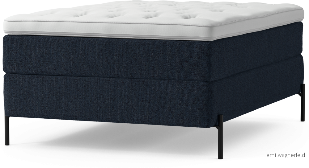 Delux Dream Kontinentalsäng, enkelsäng 140 cm med bäddmadrass och sängben tHzAf