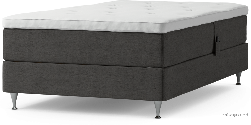 Delux Dream Ställbar säng, enkelsäng med bäddmadrass och sängben zG9Rp