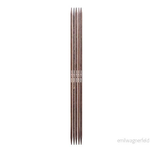 Pony Perfect Dubbelspetsig Sticknål Sätt Flexibel och Hållbar Nålar för Cirkulär Stickning Projekt, Trä, Brun, 20cm x 3.00mm 5 8901003425055