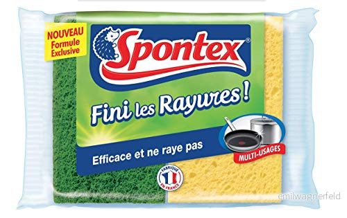 Spontex rengöringssvamp, utan remsor, 2 stycken, 3 förpackningar 3384123096506