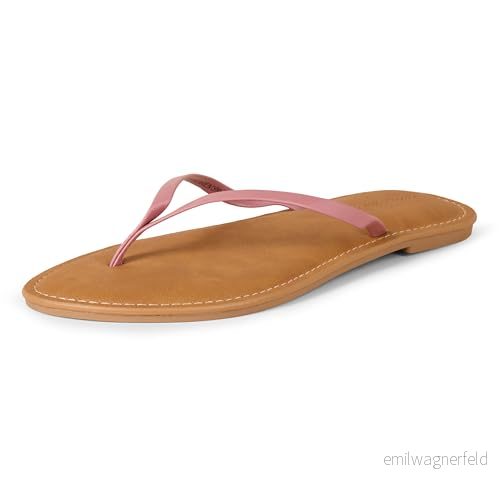 Amazon Essentials stringsandal för kvinnor, Dammig ros, 12 US 196433171032