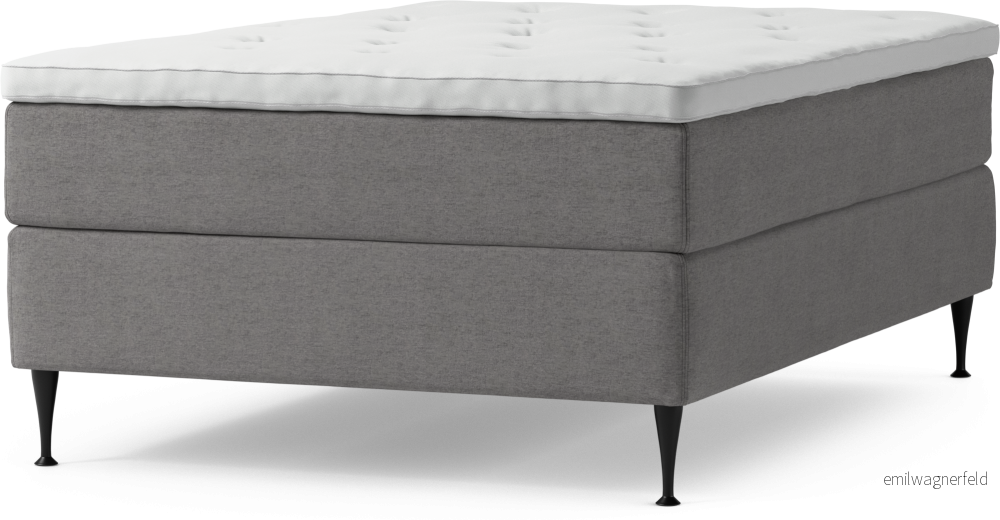 Delux Dream Kontinentalsäng, enkelsäng 140 cm med bäddmadrass och sängben qL7zm