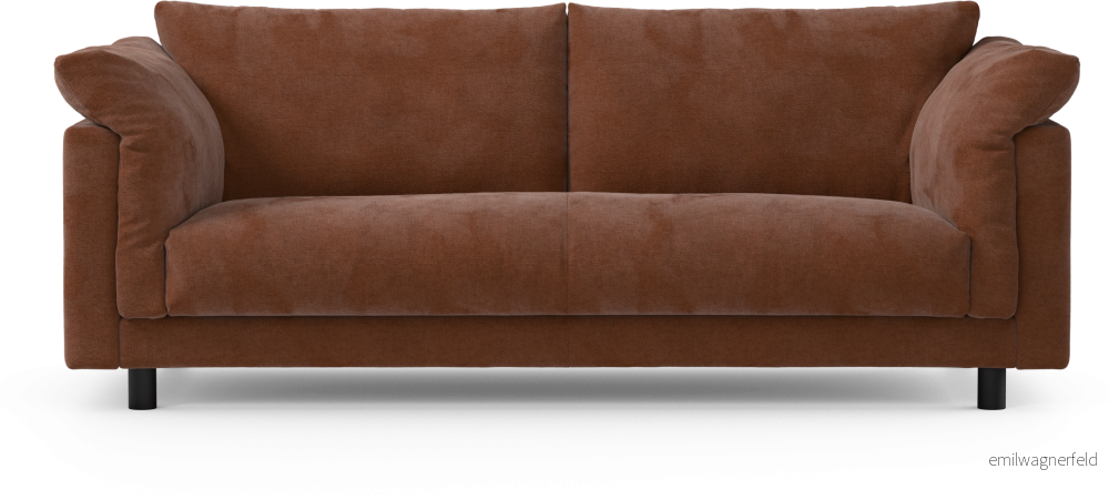 Cherrie 2,5-sits soffa, hel dyna, fast klädsel Uv1Vi