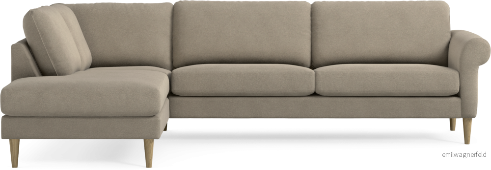 Bridge 3-sits soffa med divan vänster D9Kqo