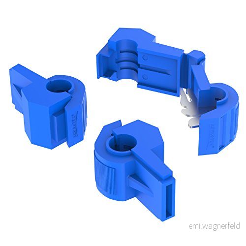 AUPROTEC 25 x kabelgrenar, T-kontakt, 0,752,5 mm², blå för plattkontakt, grenkontakt, skär-klämkontakt av mässing, förtennad PP helisolerad 4251315642027