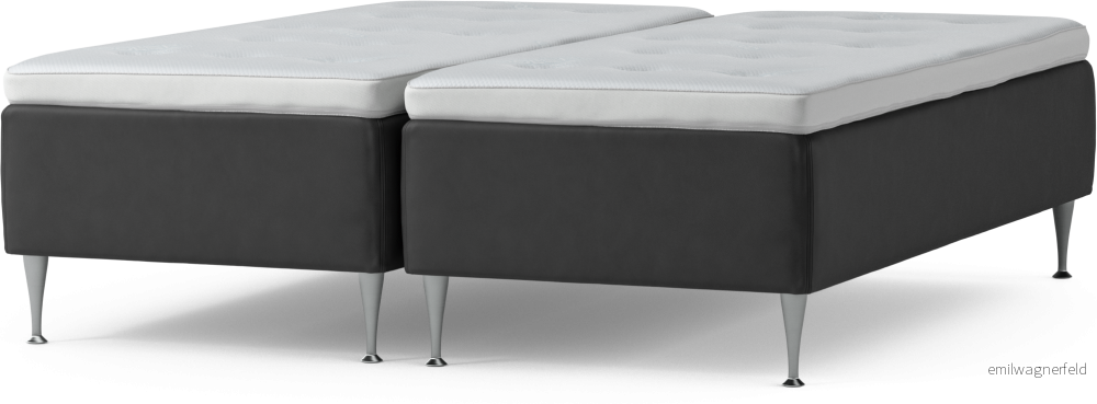 Delux Dream Ramsäng, dubbelsäng med bäddmadrass och sängben L5xTm