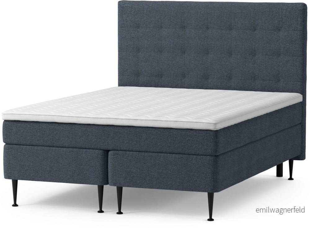 Asperö Comfort Kontinentalsäng, dubbelsäng med bäddmadrass Comfort och sängben QrM8n