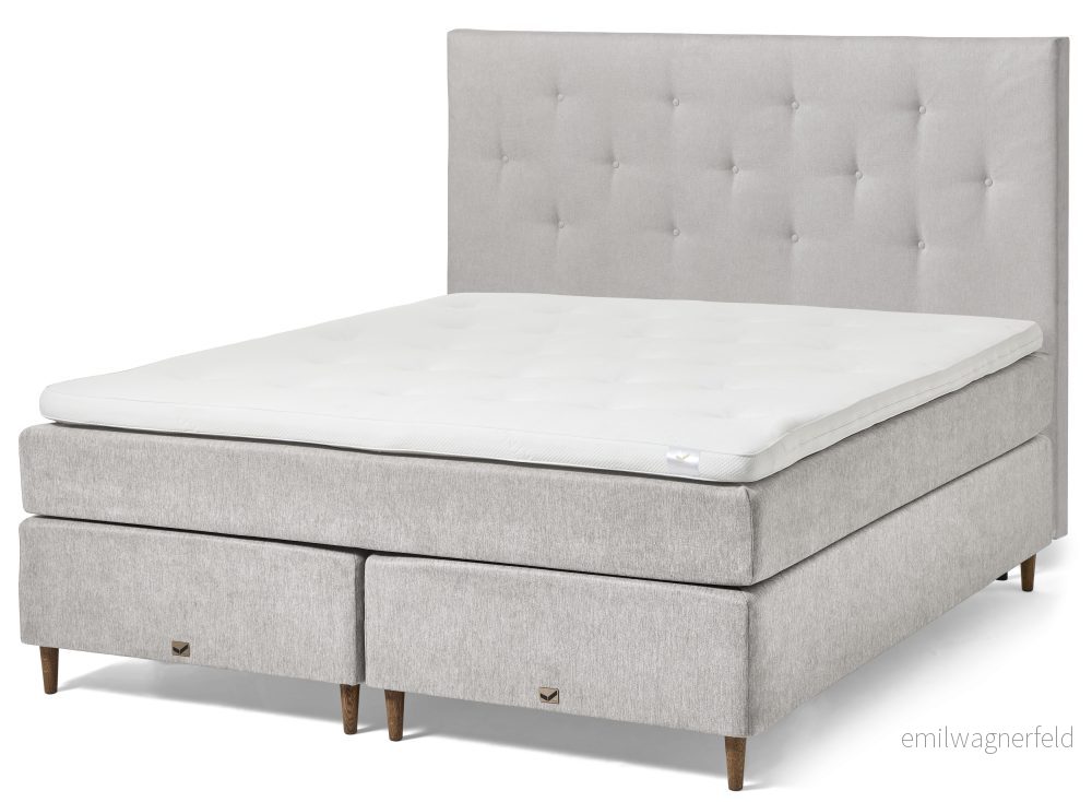 Active Comfort Kontinentalsäng, dubbelsäng med bäddmadrass och pikerad sänggavel yo7k5