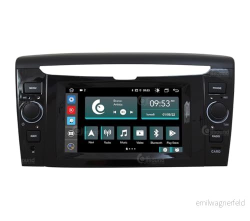 Specifik bilradio för Lancia Ypsilon med standardradio utan främre USB Android GPS Bluetooth WiFi DAB+ Touchscreen 7" 8core Carplay AndroidAuto 8059307179324