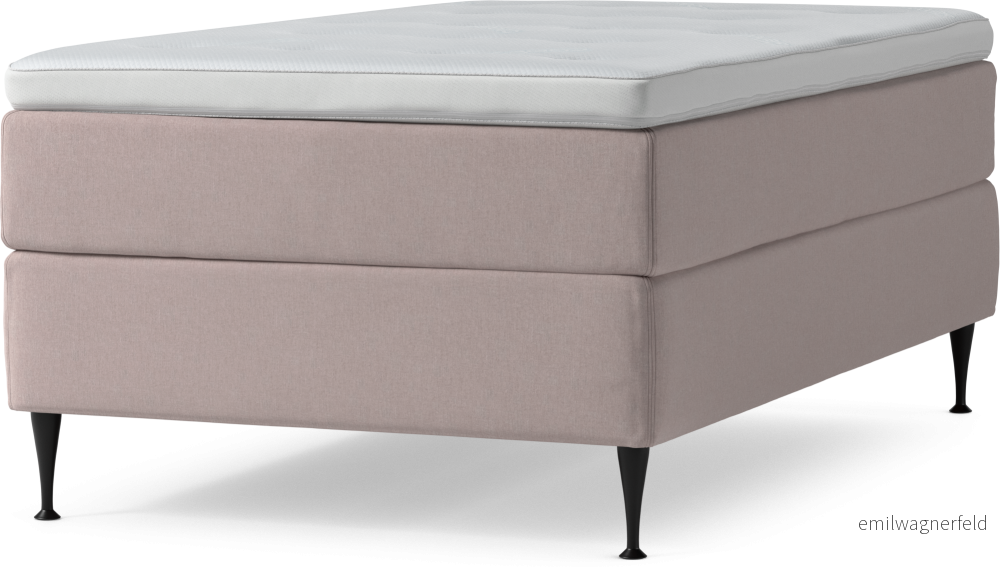 Delux Dream Kontinentalsäng, enkelsäng 120 cm med bäddmadrass och sängben 1WNcC