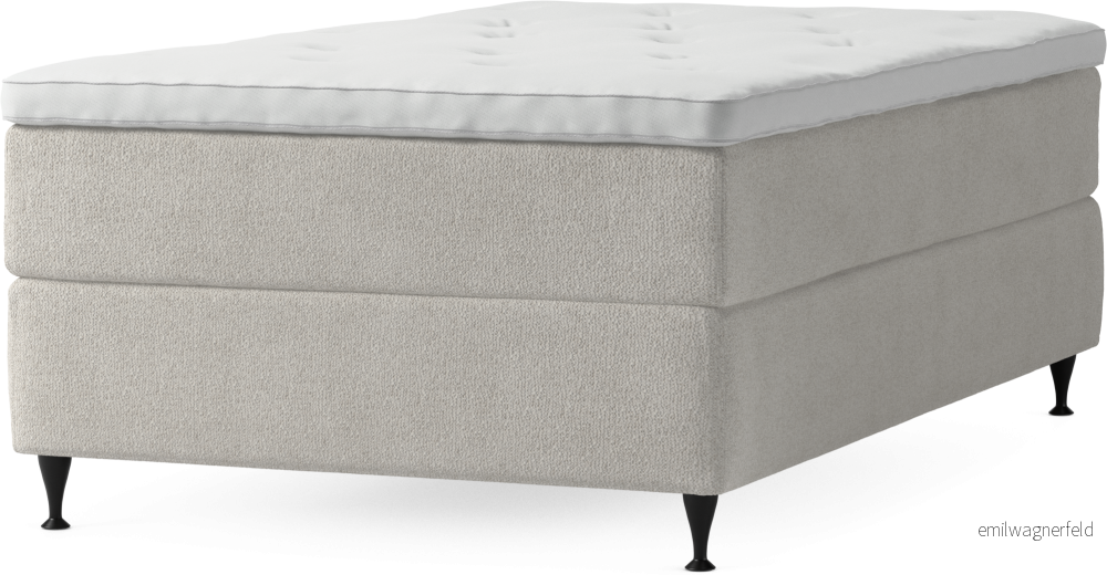 Delux Dream Kontinentalsäng, enkelsäng 120 cm med bäddmadrass och sängben 30YEO