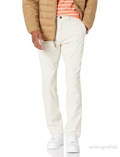 Amazon Essentials mäns slim fit casual stretch chinos byxa, sten, 28 B x 30 L 191770605042