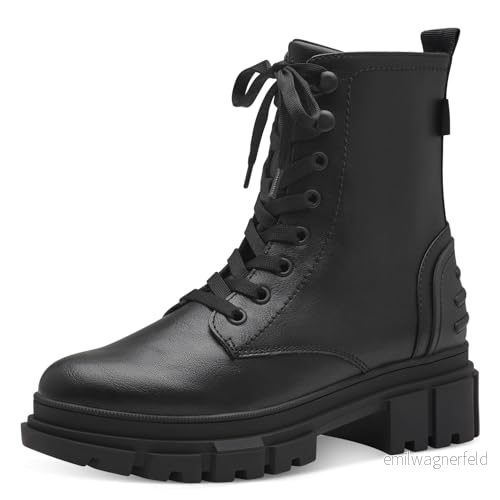 s.Oliver Platåstövletter, Storlek: 37, Black Konstmaterial 4064238722192