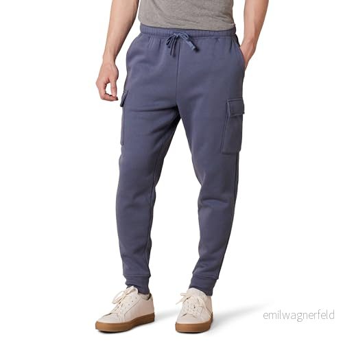 Amazon Essentials Herr Cargo Fleece Jogger Sweatpants, Indigo, X Large 195111267869