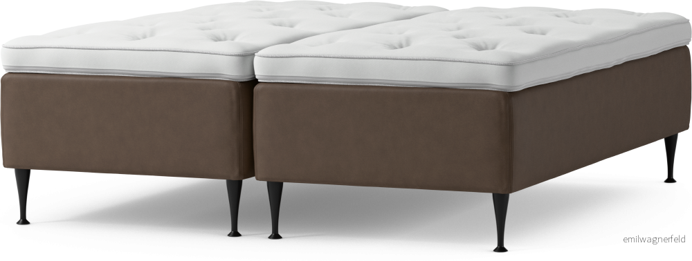 Delux Dream Ramsäng, dubbelsäng med bäddmadrass och sängben h4T9J