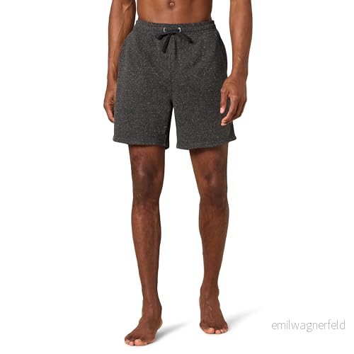 Amazon Essentials lätta franska frottéshorts för män (finns i stora och långa), träkol ljung, medium 196433879365