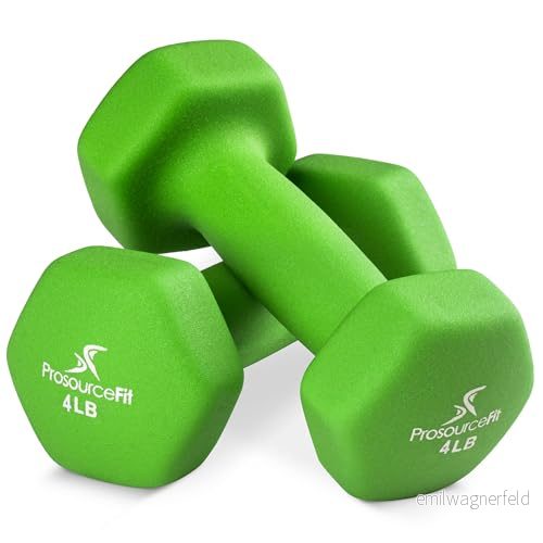 ProsourceFit Neopren hantel belagd för halkfritt grepp, 1,8 kg 810244021897