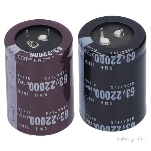 2st Aluminium Elektrolytkondensator 22000μF 63V 105 ℃ Energilagringskomponent 35x50mm 9399454197567