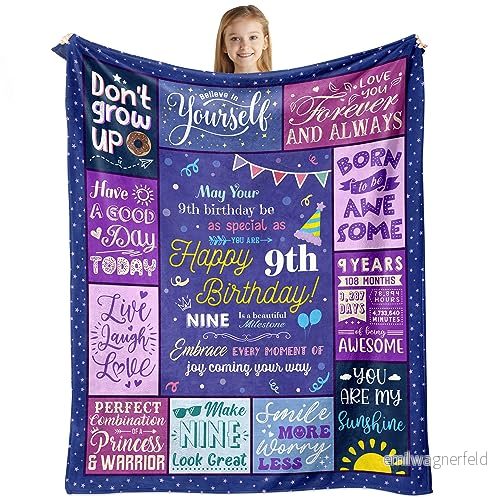 födelsedagspresenter för 9 årig flicka, presentidéer flickor ålder 9, presenter åriga överkast filt 152 x 127 cm 651268585251