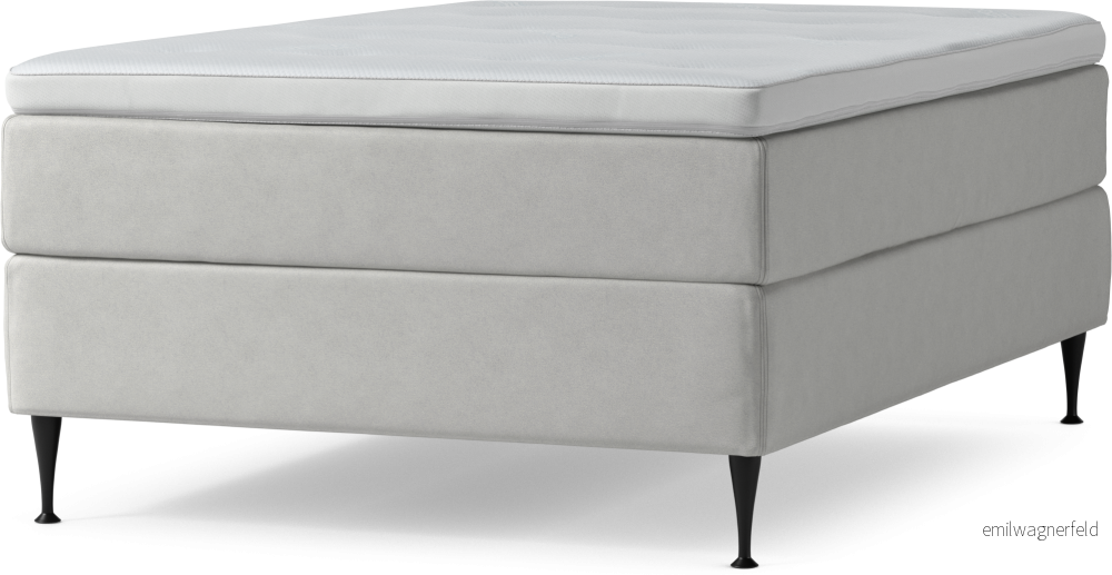 Delux Dream Kontinentalsäng, enkelsäng 140 cm med bäddmadrass och sängben 2d46j