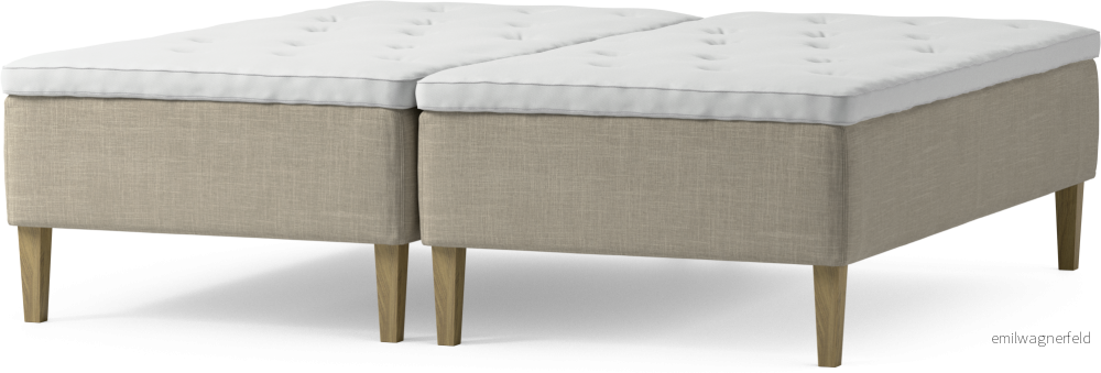 Delux Dream Ramsäng, dubbelsäng med bäddmadrass och sängben XtD65