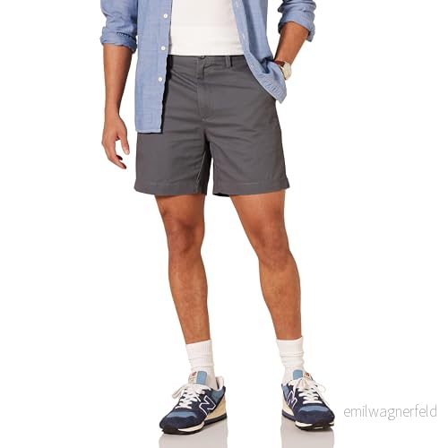 Amazon Essentials herr Classic Fit 17,78 cm kort, grå, 42 191770905005