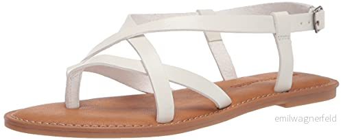 Amazon Essentials Casual Strappy Sandal för kvinnor, Vitt, 8.5 US 840174922285
