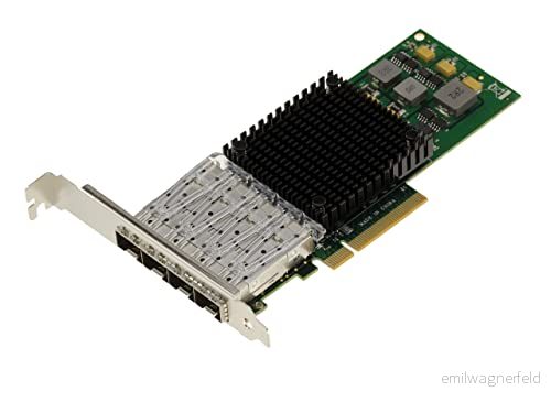KALEA INFORMATIQUE 10G Fibre SFP+ LC 4 portars PCIe LAN styrenhet med BROADCOM BCM57840 Chipset Quad 10GbE Ethernet Fiber Network Adapter 3760306794672