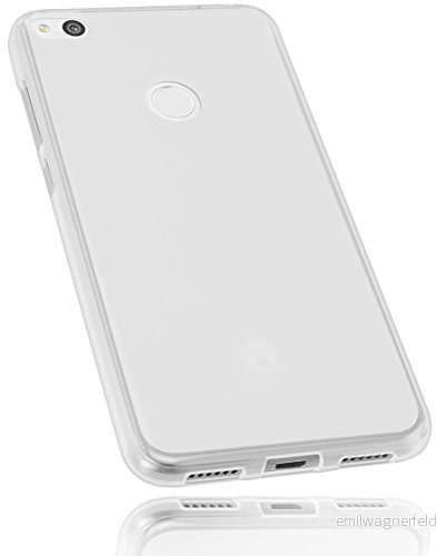 mumbi Fodral kompatibelt med Huawei P8 Lite 2017 mobiltelefonfodral, transparent vit 4251077274146