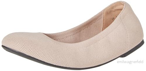 Amazon Essentials dam stickad balett platt, sand, 36 EU Bred 196433954857