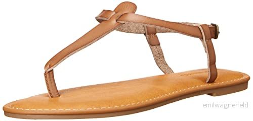 Amazon Essentials dam ledig tåstång sandaler med fotledsrem, svampbrun, 38,5 EU 196433166175