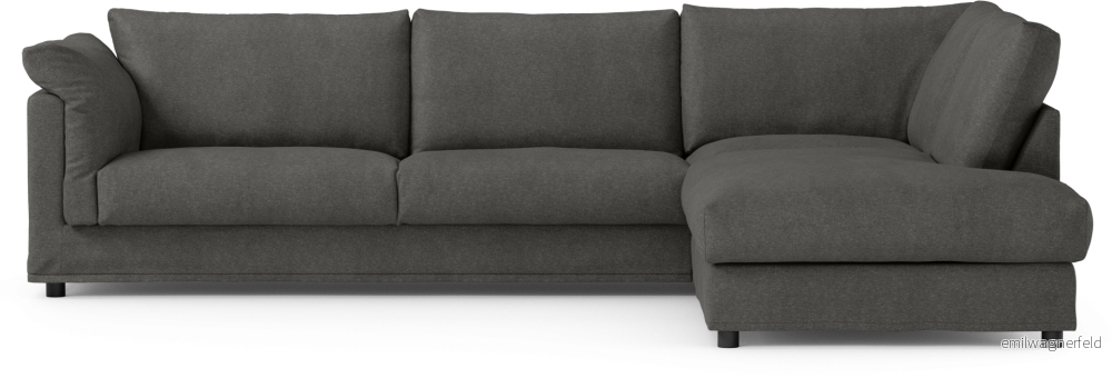 Cherrie 3-sits soffa med divan höger, med kappa z78QL