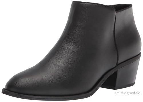 Amazon Essentials kvinnors ankelstövel, svart fuskläder, 7 840174912521