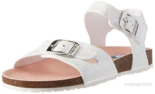 Pablosky Flickor 406100 platta sandaler, Vit 28 EU 8425571952589