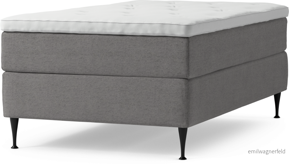 Delux Dream Kontinentalsäng, enkelsäng 120 cm med bäddmadrass och sängben Keehu