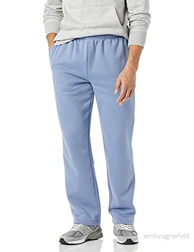 Amazon Essentials Fleece sweatpants för män (finns i stora och långa), Denim, Medium 195111635941
