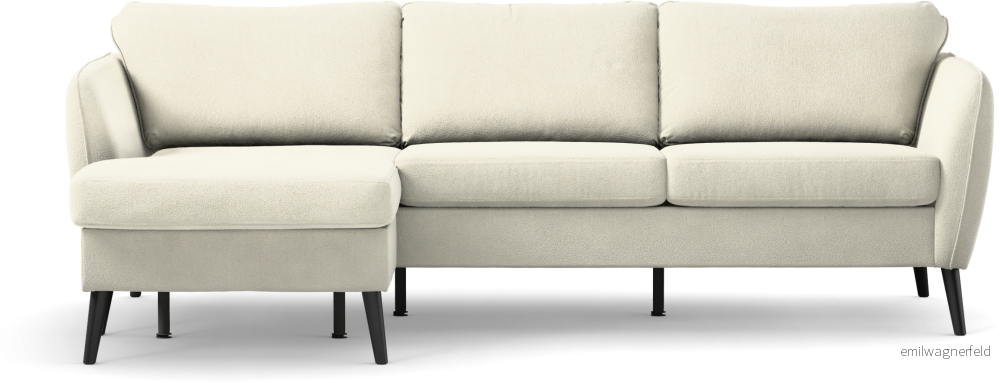 County 3-sits soffa med flyttbar schäslong QsGox