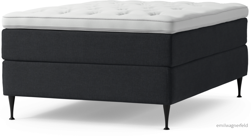 Delux Dream Kontinentalsäng, enkelsäng 140 cm med bäddmadrass och sängben yZbJB