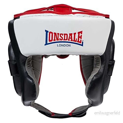 Lonsdale Unisex vuxen PADBURY utrustning, svart/vit/röd, L/XL 4251522399486