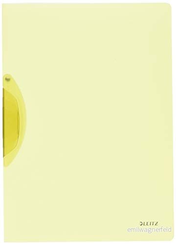 Leitz 41760015 klämmapp ColorClip Rainbow, A4, PP, gul, förpackning med 6 4002432539635