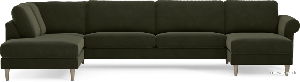 Bridge 3-sits soffa med divan vänster och schäslong höger T14WC