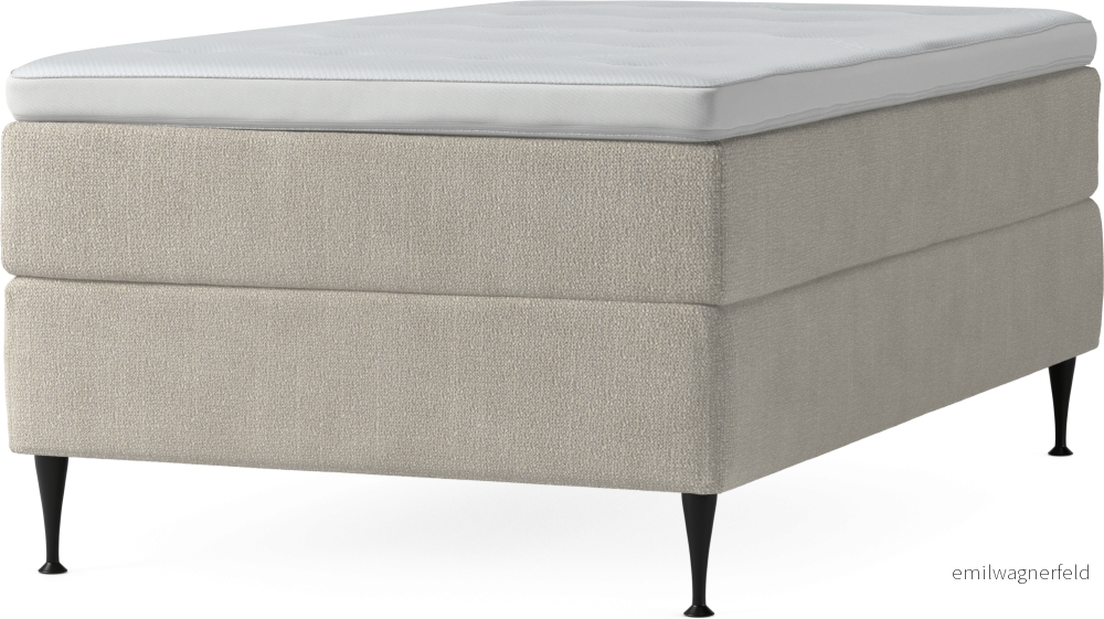 Delux Dream Kontinentalsäng, enkelsäng 120 cm med bäddmadrass och sängben L9QA4