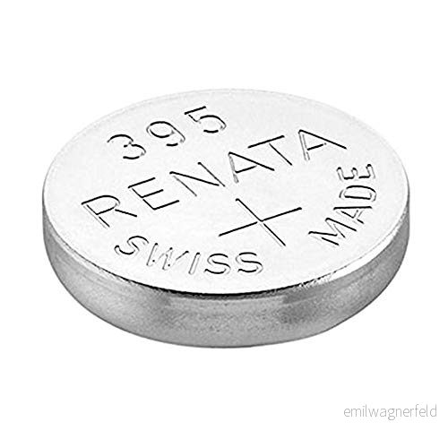 1 x Renata 395 klockbatteri 1,55 v SR927SW officiella klockbatterier 5060735300252 1 x Renata 395 klockbatteri 1,55 v SR927SW officiella klockbatterier 5060735300252