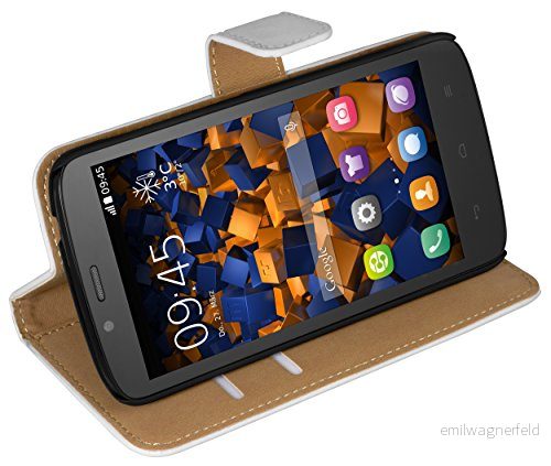 mumbi fodral i bokstil för Huawei Honor Holly vit 4251077234096