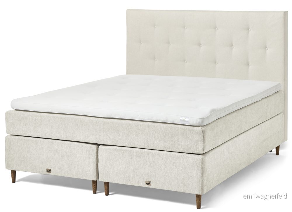 Active Comfort Kontinentalsäng, dubbelsäng med bäddmadrass och pikerad sänggavel yo7k5 - Bild 2