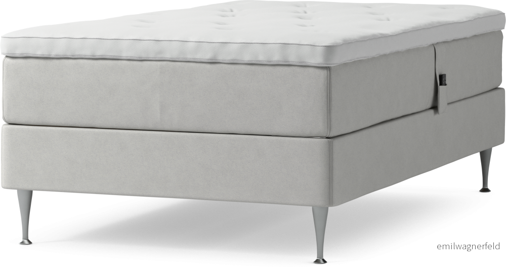 Delux Dream Ställbar säng, enkelsäng med bäddmadrass och sängben cnv44